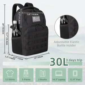 45L/25L Tactical Backpack Men's Travel Large Capacity Rucksacks Men Waterproof Multi-functional