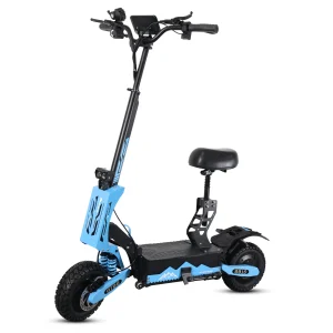 Arwibon 5600W Adult Electric Scooter Dual Motor Top Speed 46MPH, 11-inch Off-Road Tires.